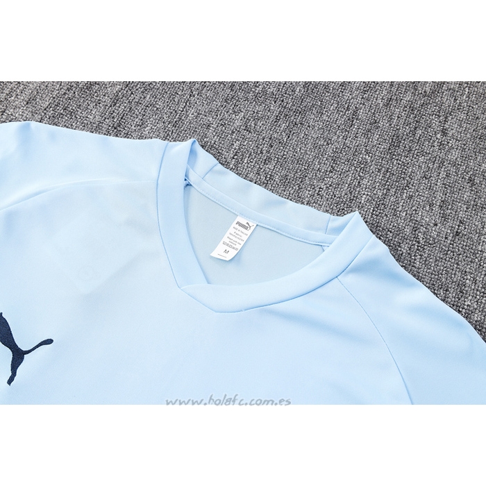 Chandal del Manchester City Manga Corta 2022-2023 Azul